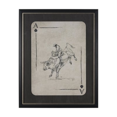 16119 - Aces Wild I by Mercana Studio Textured Framed Artwork Matted under Glass