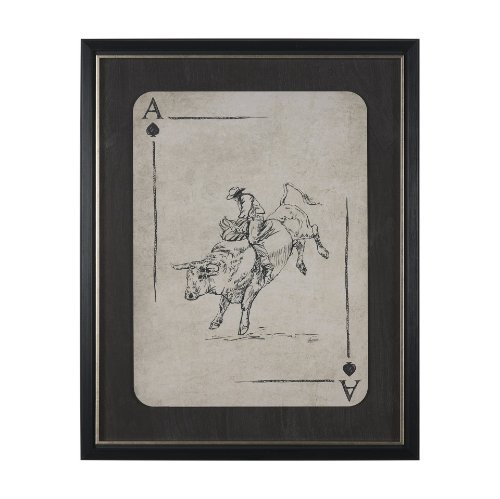 16119 - Aces Wild I by Mercana Studio Textured Framed Artwork Matted under Glass
