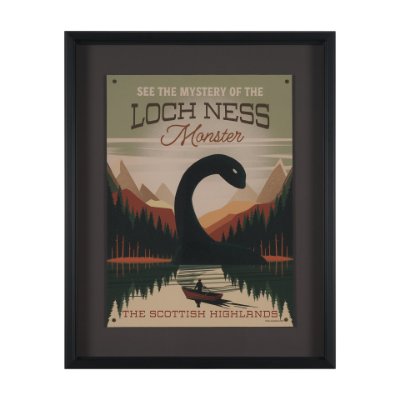 16130 - Cryptid Tourism III by Omar Escalante Textured Framed Artwork Matted under Glass