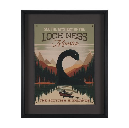16130 - Cryptid Tourism III by Omar Escalante Textured Framed Artwork Matted under Glass