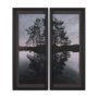 16138 - Stupell Industries Tree on Lake (Set of 2) by Thomas Tepstad Berge Framed Photo Print under Glass