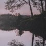 16138 - Stupell Industries Tree on Lake (Set of 2) by Thomas Tepstad Berge Framed Photo Print under Glass