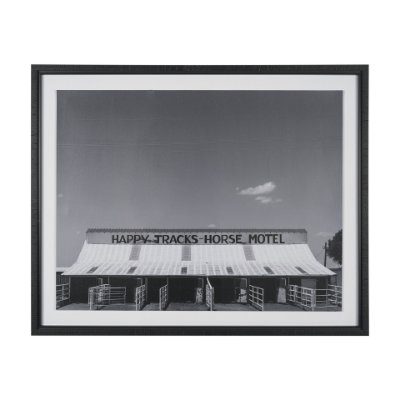 16154 - Horse Motel by Bethany Young Textured FramedPhoto Print Matted under Glass