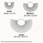 70223 - Bayu Set of 3 Seagrass Boho Weave Fan Wall Decor