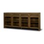 71312 - Suri Mid Brown Wood w/ Glass 4-Door Closed Sideboard