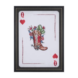 Wild West II by Mercana Studio Hand-Embellished Framed Artwork Matted under Glass