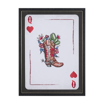 16110 - Wild West II by Mercana Studio Hand-Embellished Framed Artwork Matted under Glass