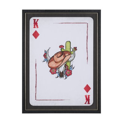 16112 - Wild West IV by Mercana Studio Hand-Embellished Framed Artwork Matted under Glass