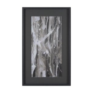 Stratum II by Natalia Boychenko-Tariq Hand-Embellished Textured Framed Artwork Matted under Glass