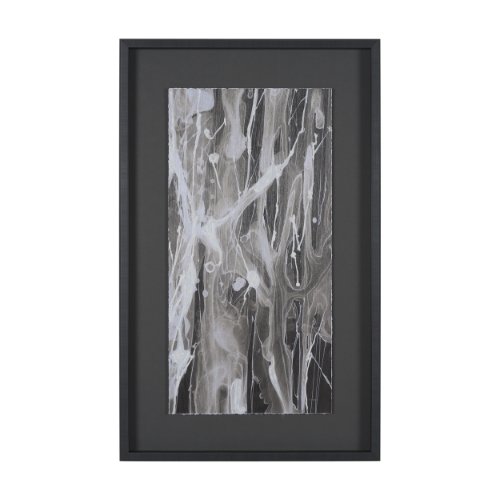 16117 - Stratum II by Natalia Boychenko-Tariq Hand-Embellished Textured Framed Artwork Matted under Glass