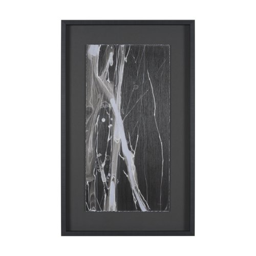 16118 - Stratum III by Natalia Boychenko-Tariq Hand-Embellished Textured Framed Artwork Matted under Glass