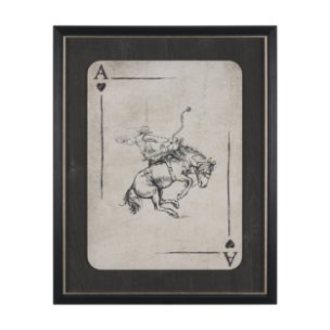Aces Wild II by Mercana Studio Textured Framed Artwork Matted under Glass
