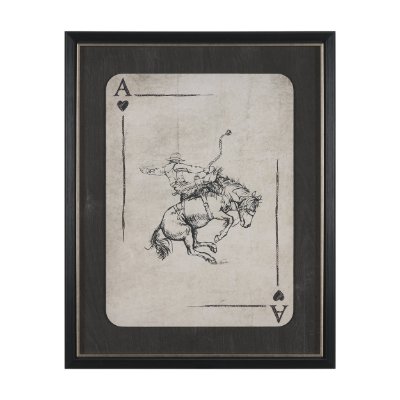 16120 - Aces Wild II by Mercana Studio Textured Framed Artwork Matted under Glass