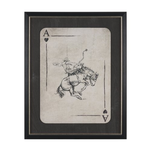 16120 - Aces Wild II by Mercana Studio Textured Framed Artwork Matted under Glass