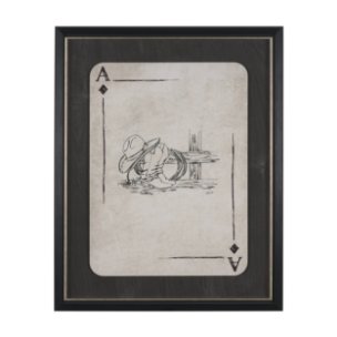Aces Wild IV by Mercana Studio Textured Framed Artwork Matted under Glass