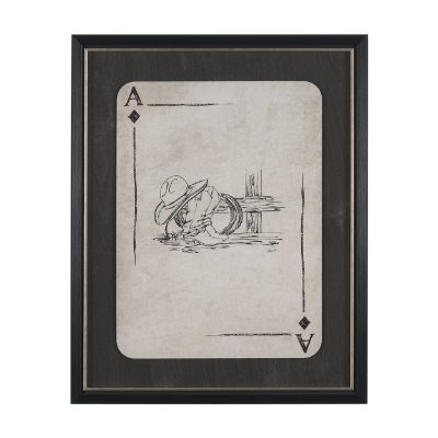 16122 - Aces Wild IV by Mercana Studio Textured Framed Artwork Matted under Glass