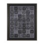 16139 - Forty-Eight by Natalia Boychenko-Tariq Hand-Embellished Textured Framed Artwork Matted under Glass