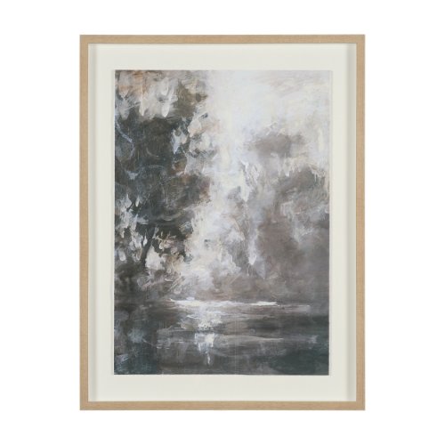 16141 - Forest Whispers II by Mercana Studio Hand-Embellished Textured Framed Artwork Matted under Glass