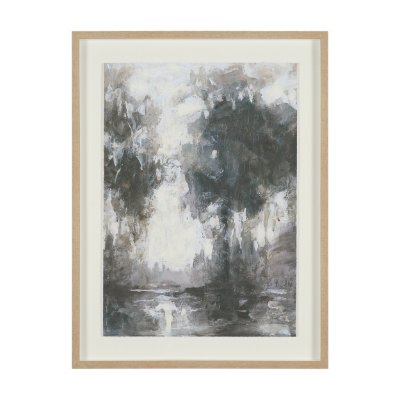 16142 - Forest Whispers III by Mercana Studio Hand-Embellished Textured Framed Artwork Matted under Glass