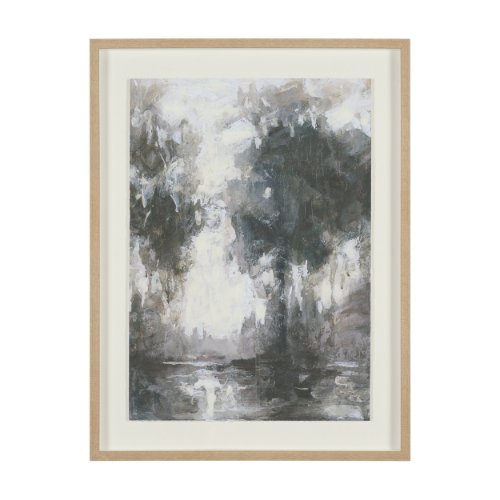 16142 - Forest Whispers III by Mercana Studio Hand-Embellished Textured Framed Artwork Matted under Glass