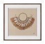 16144 - Papua Necklace II by Mercana Studio Hand-Embellished Textured Framed Artwork Matted under Glass