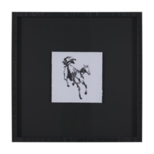 Swift Shadows by Santhosh ch Hand-Embellished Framed Artwork Matted under Glass
