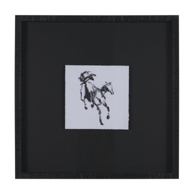 16152 - Swift Shadows by Santhosh ch Hand-Embellished Framed Artwork Matted under Glass