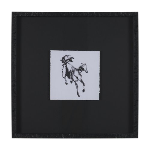 16152 - Swift Shadows by Santhosh ch Hand-Embellished Framed Artwork Matted under Glass