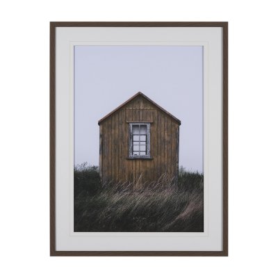 16156 - Beach Hut by Lotte Gronkjaer FramedPhoto Print Matted under Glass
