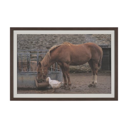 16163 - Sharing Lunch by Gert van den Bosch FramedPhoto Print Matted under Glass
