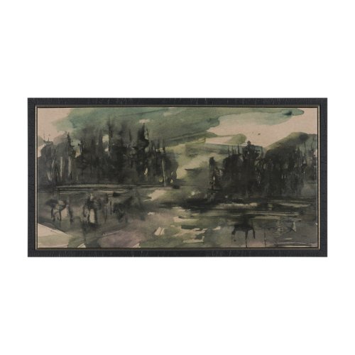 102756-FS - Dusk by Mercana Studio Hand-Embellished Textured Framed Canvas Artwork