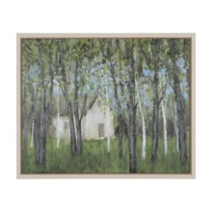 Summer Garden I by Mercana Studio Hand-Embellished Textured Framed Canvas Artwork