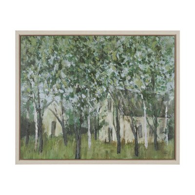 102761-FL - Summer Garden II by Mercana Studio Hand-Embellished Textured Framed Canvas Artwork