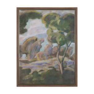 Landscape Tapestry II by Mercana Studio Hand-Embellished Textured Framed Canvas Artwork