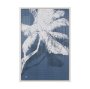 102767-FL - Palm Shadow II (Blue) by Mercana Studio Hand-Embellished Textured Framed Canvas Artwork