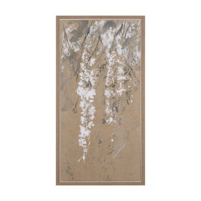 102771-FS - White Wisteria II by Mercana Studio Hand-Embellished Textured Framed Canvas Artwork