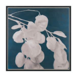 Eucalyptus I by Julianne Marcoux Hand-Embellished Textured Framed Canvas Artwork