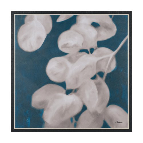 102778-FL - Eucalyptus II by Julianne Marcoux Hand-Embellished Textured Framed Canvas Artwork