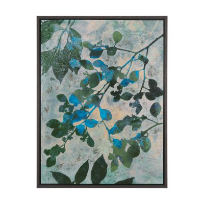 102779-FL - One of a Kind by Liz St. Andre Hand-Embellished Textured Framed Canvas Artwork