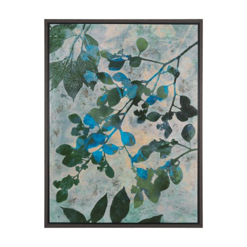 102779-FL - One of a Kind by Liz St. Andre Hand-Embellished Textured Framed Canvas Artwork