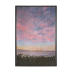 Crescent Sunset II by Mercana Studio Hand-Embellished Textured Framed Canvas Artwork