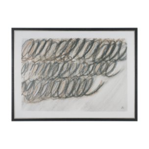Helical by Mercana Studio Hand-Embellished Textured Framed Canvas Artwork