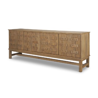 71414 - Truss Cool Brown Wood 4 Door Closed Sideboard