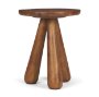 71419 - Mora Medium Brown Wood 3-Legged Accent Table