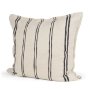 71437 - Liv 22x22 Cream w/ Black Stripes Decorative Pillow Cover