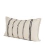 71438 - Liv 14x26 Lumbar Cream w/ Black Stripes Decorative Pillow Cover