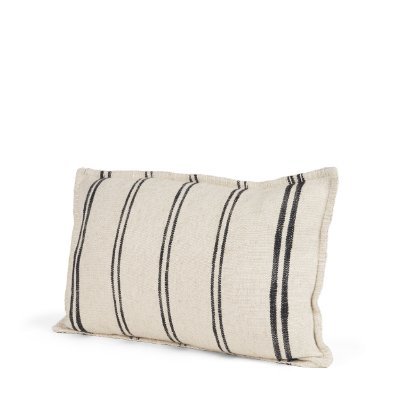 71439 - Liv 13x21 Cream w/ Black Stripes Decorative Pillow Cover