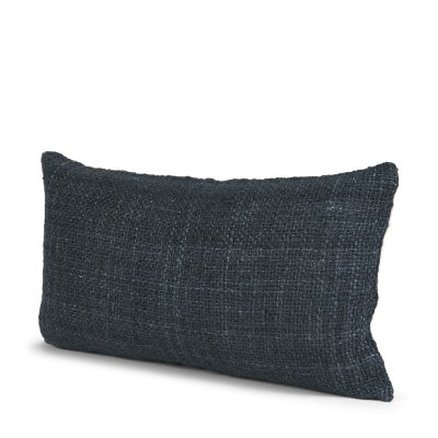 71469 - Lowen 14x26 Lumbar Navy Woven Decorative Pillow