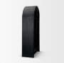 71309 - Suri Black Wood W/Glass Doors Arched Curio Cabinet