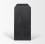 71311 - Suri Black Wood w/ Glass 4-Door Closed Sideboard